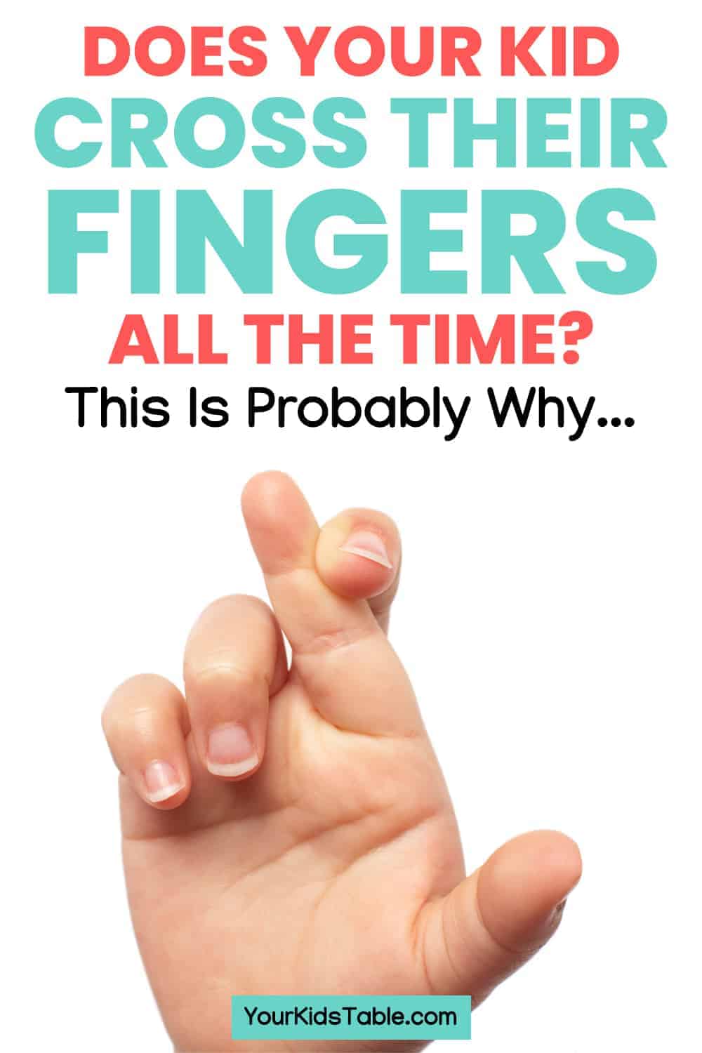 Do you have a toddler crossing their fingers? Worried it's a sign of autism? Find out the hidden reason why your child is always crossing their fingers...
