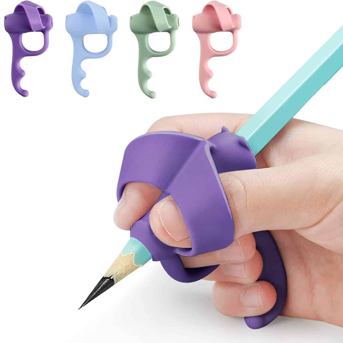 Help kids pencil grasp and handwriting with the 7 best pencil grips that are perfect for school and home. Learn which pencil grip is the best one for your kid! 