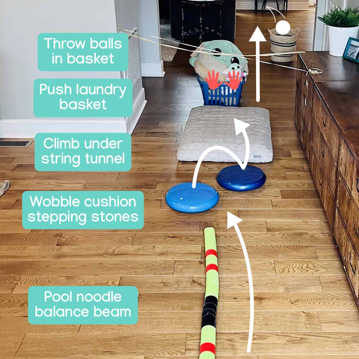 indoor obstacle course for children