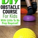 Easy Obstacle Course to Improve Handwriting - Your Kid's Table