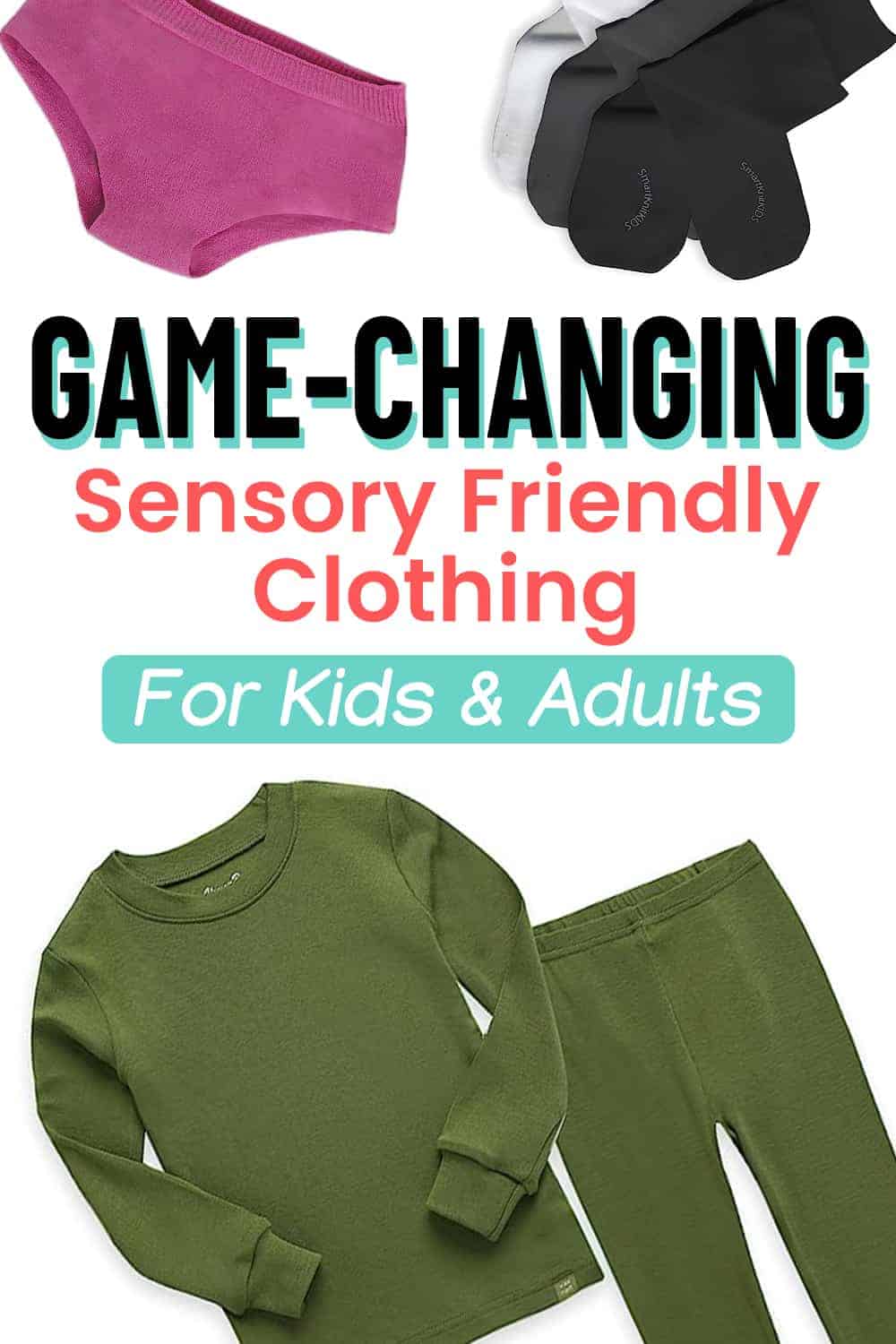 Sensory clothing sensitivities can make getting dressed stressful for kids and adults. Find sensory friendly clothing for all types of tactile sensitivities, for kids and adults!