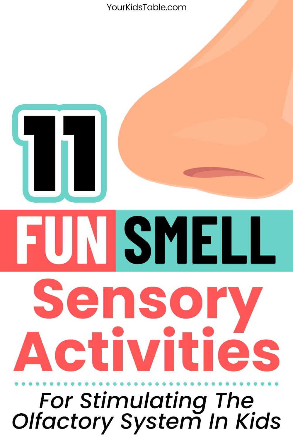 Get 11 easy smell sensory activities, and learn how to help kids with smell sensitivities! Perfect for preschoolers, kindergartners, and kids with sensory issues/SPD.