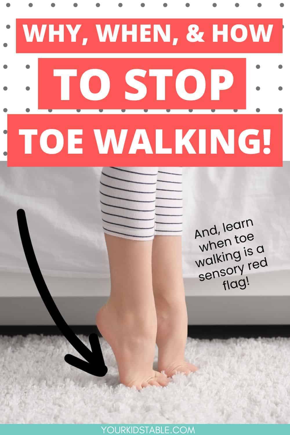 What causes sensory toe walking in children and how do you address it? Learn about toe walking sensory strategies, how it relates to sensory processing disorder, and when to be concerned.