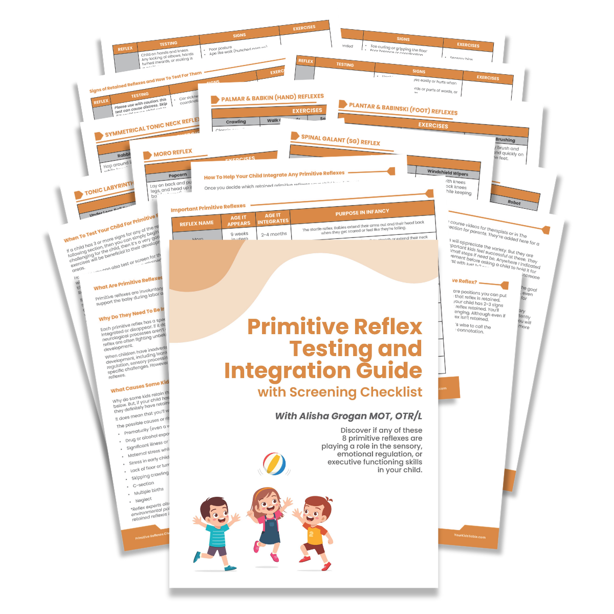 Primitive Reflex Testing & Integration Guide w Screening Checklist splay